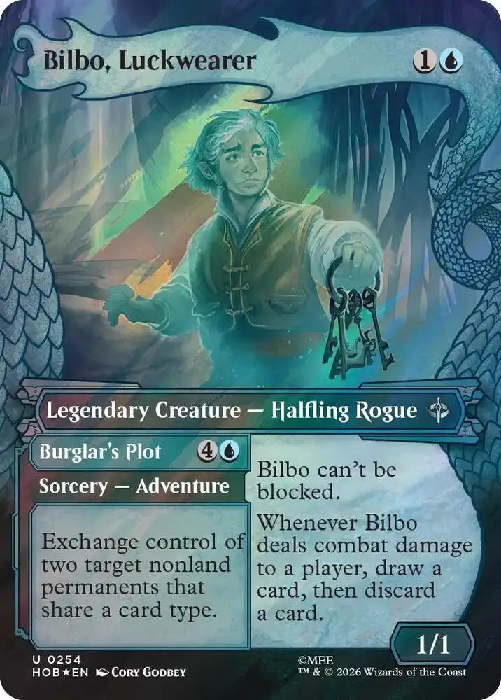 Bilbo, Luckwearer (Showcase) (Surge Foil) (254) [The Hobbit]