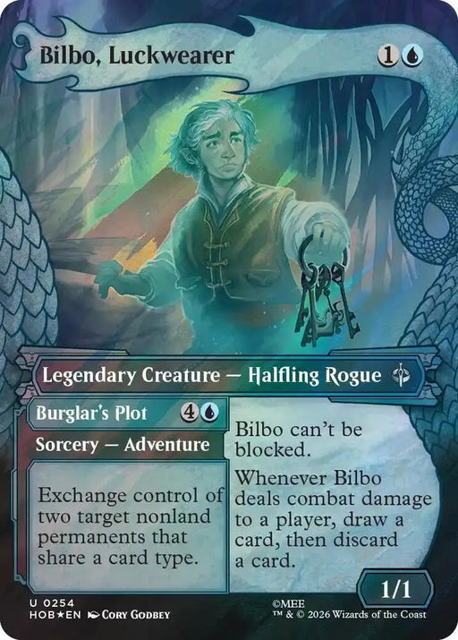 Bilbo, Luckwearer (Showcase) (Surge Foil) (254) [The Hobbit]