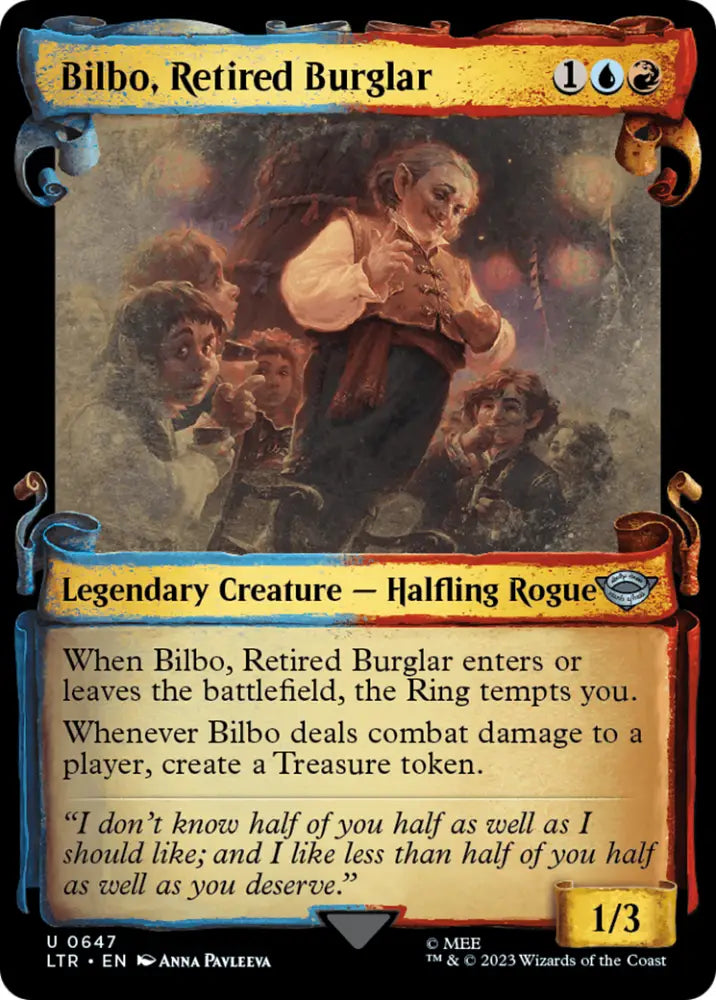 Bilbo Retired Burglar [The Lord of the Rings: Tales of Middle-Earth Showcase Scrolls] - MTG Single