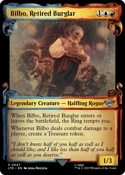 Bilbo Retired Burglar [The Lord of the Rings: Tales of Middle-Earth Showcase Scrolls] - MTG Single