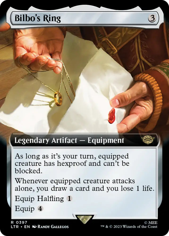 Bilbo’s Ring (Extended Art) [The Lord of the Rings: Tales of Middle-Earth] - MTG Single
