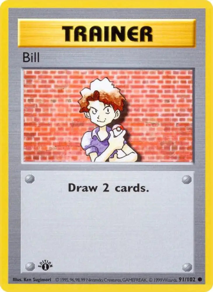 Bill (091/102) [Base Set Shadowless (1st Edition)]