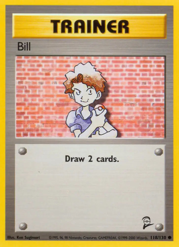 Bill (118/130) [Base Set 2] - Pokemon Single
