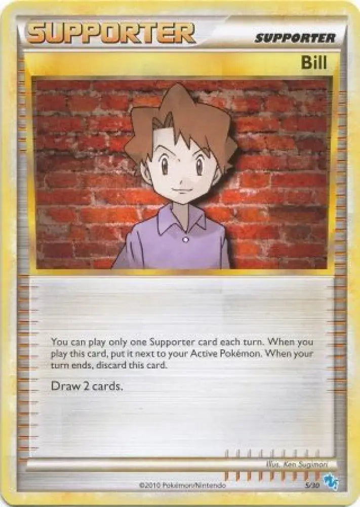 Bill (5/30) [HeartGold & SoulSilver: Trainer Kit - Gyarados] - Pokemon Single