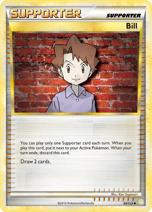 Bill (89/123) [HeartGold & SoulSilver: Base Set] - Pokemon Single