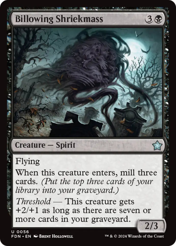 Billowing Shriekmass [Foundations] - MTG Single