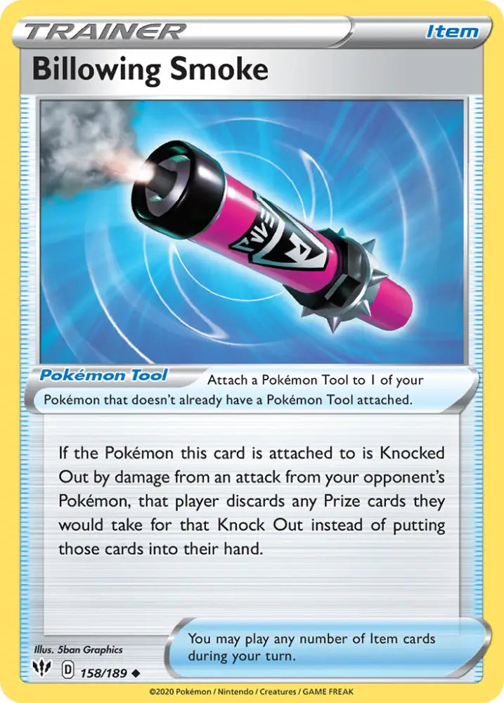 Billowing Smoke (158/189) [Sword & Shield: Darkness Ablaze] - Pokemon Single