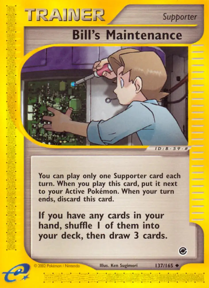 Bill’s Maintenance (137/165) [Expedition: Base Set] - Pokemon Single
