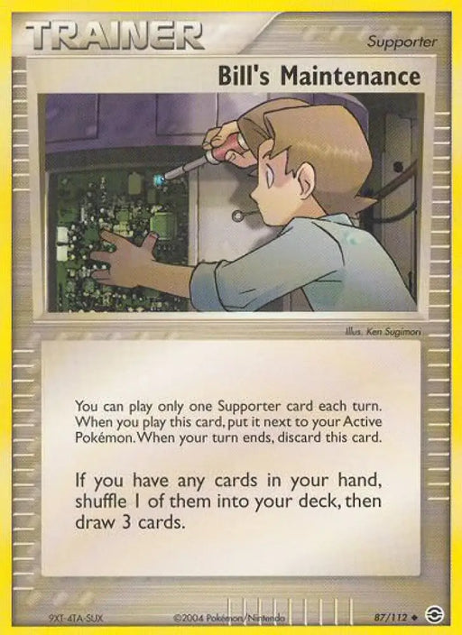 Bill’s Maintenance (87/112) [EX: FireRed & LeafGreen] - Pokemon Single