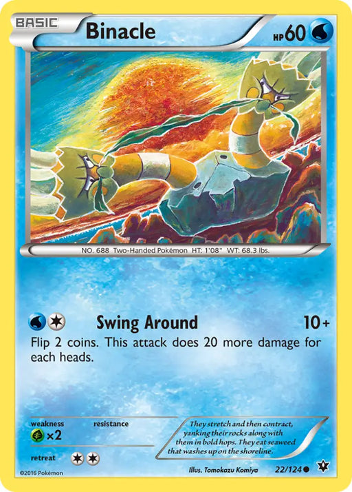 Binacle (22/124) [XY: Fates Collide] - Pokemon Single