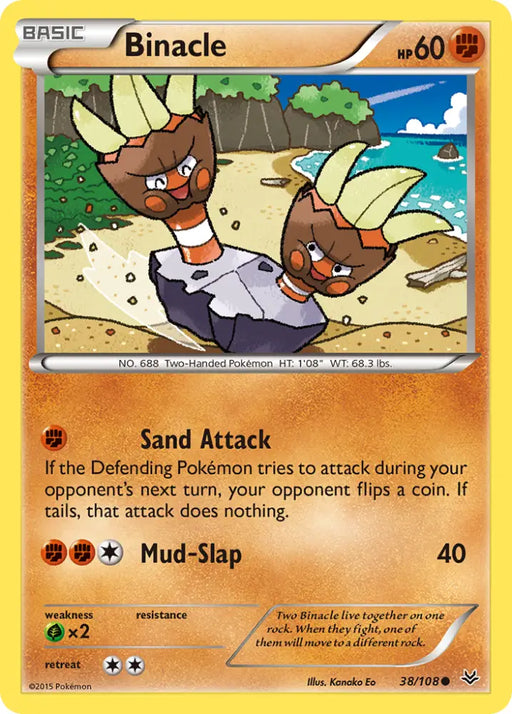 Binacle (38/108) [XY: Roaring Skies] - Pokemon Single