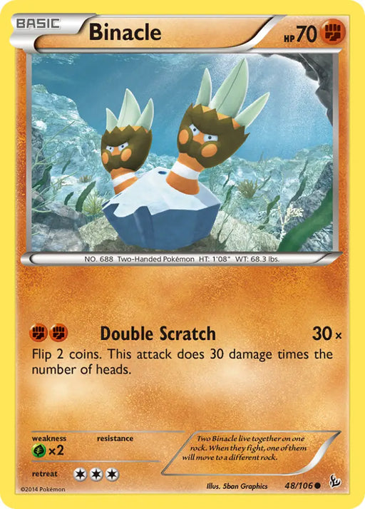 Binacle (48/106) [XY: Flashfire] - Pokemon Single