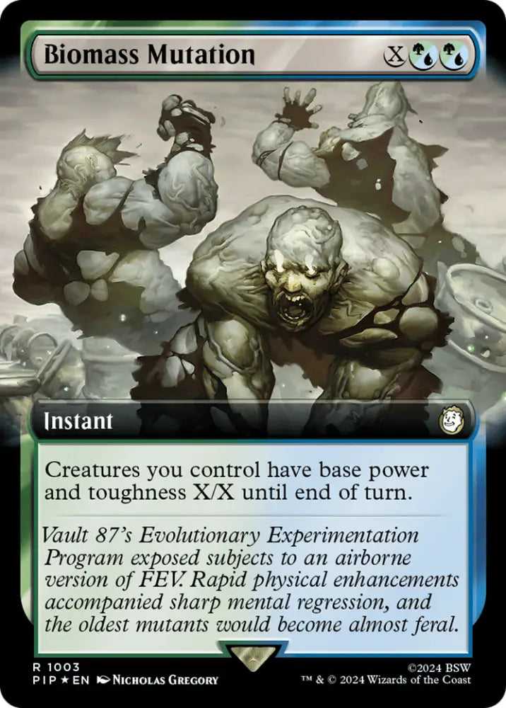 Biomass Mutation (Extended Art) (Surge Foil) [Fallout] - MTG Single