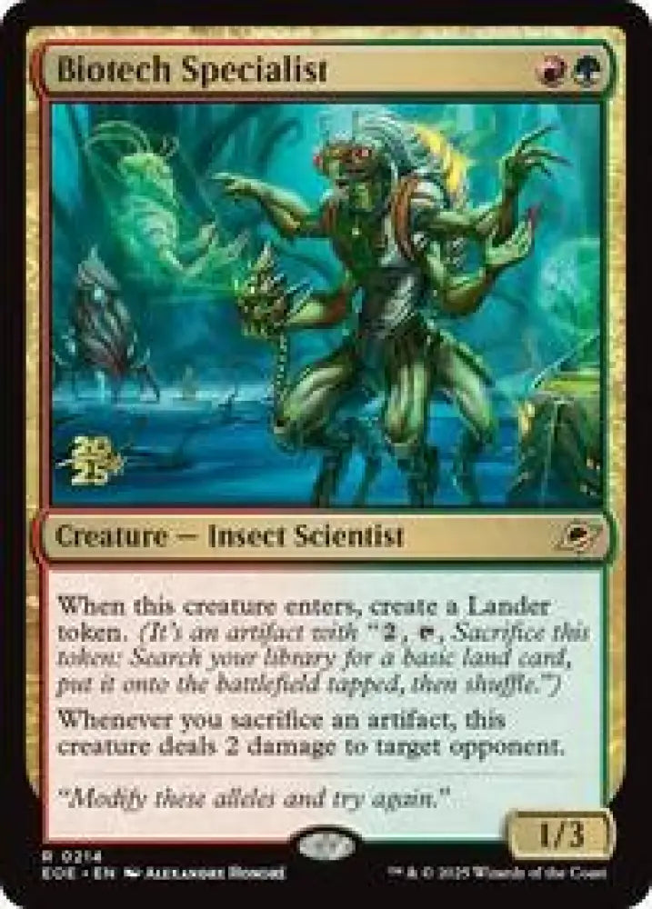 Biotech Specialist (214) [Prerelease Cards]