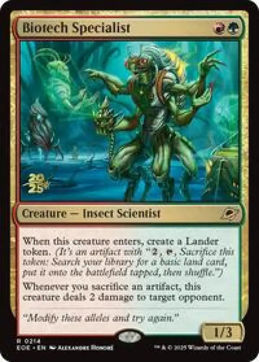 Biotech Specialist (214) [Prerelease Cards]