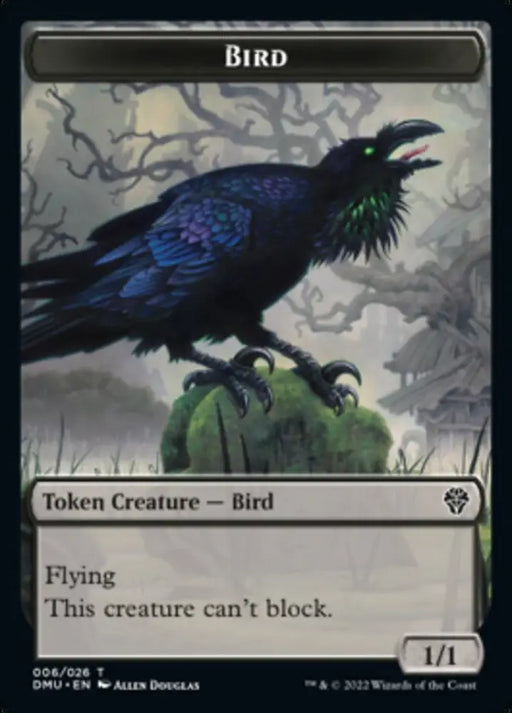 Bird (002) // Bird (006) Double-Sided Token [Dominaria United Tokens] - MTG Single
