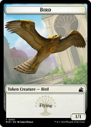 Bird // Angel (0002) Double-Sided Token [Ravnica Remastered Tokens] - MTG Single