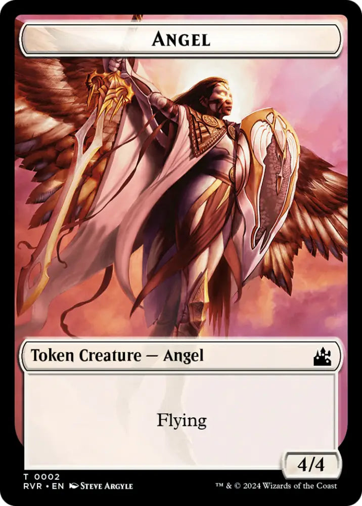 Bird // Angel (0002) Double-Sided Token [Ravnica Remastered Tokens] - MTG Single