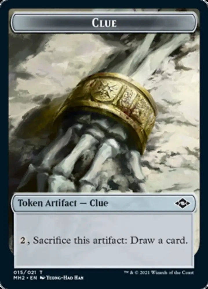Bird // Clue (15) Double-Sided Token [Modern Horizons 2 Tokens] - MTG Single