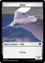 Bird // Emblem - Teferi Temporal Archmage Double-Sided Token [Commander Masters Tokens] - MTG Single