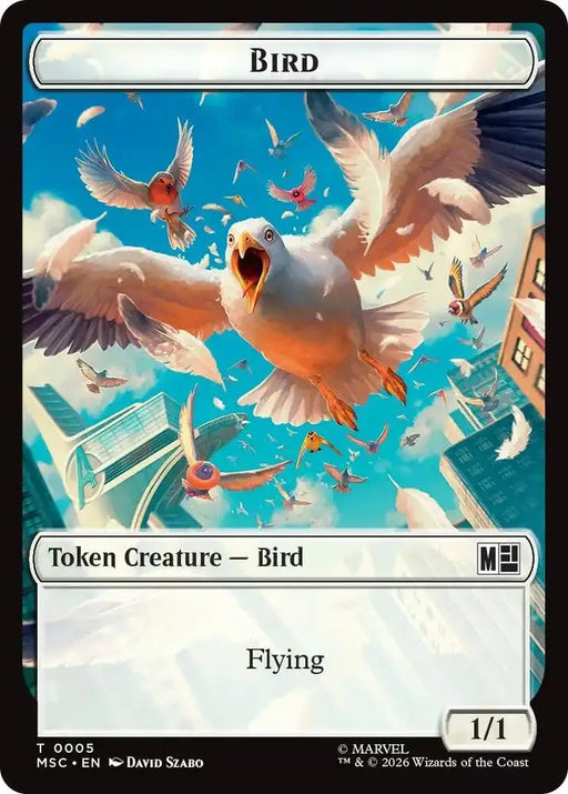 Bird // Rhino Double-Sided Token (5 // 13) [Marvel Super Heroes Commander]