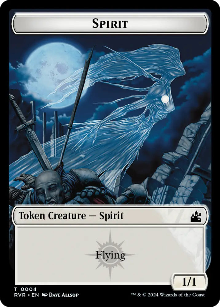 Bird // Spirit (0004) Double-Sided Token [Ravnica Remastered Tokens] - MTG Single