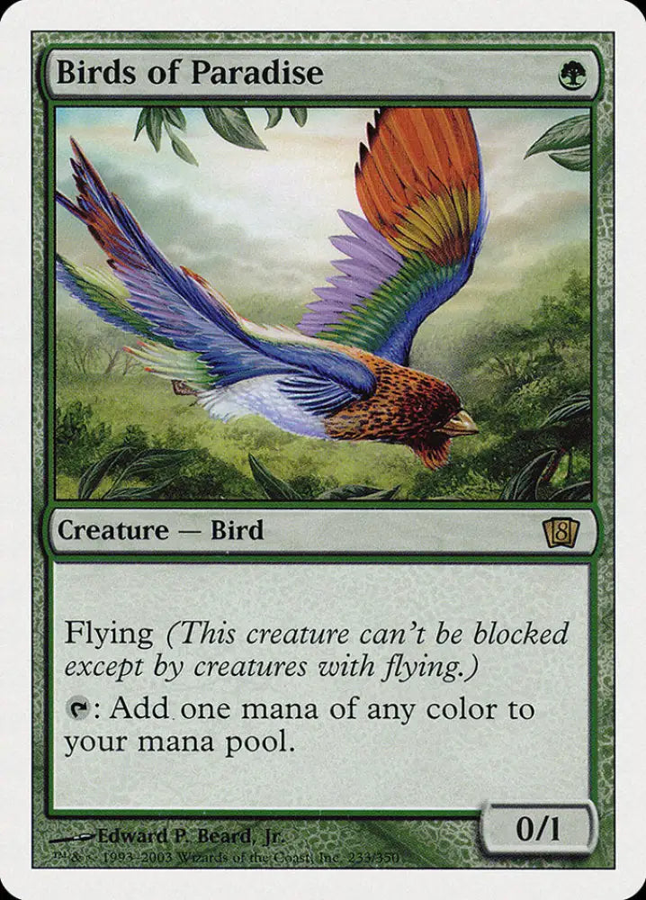 Birds of Paradise [Eighth Edition] - MTG Single