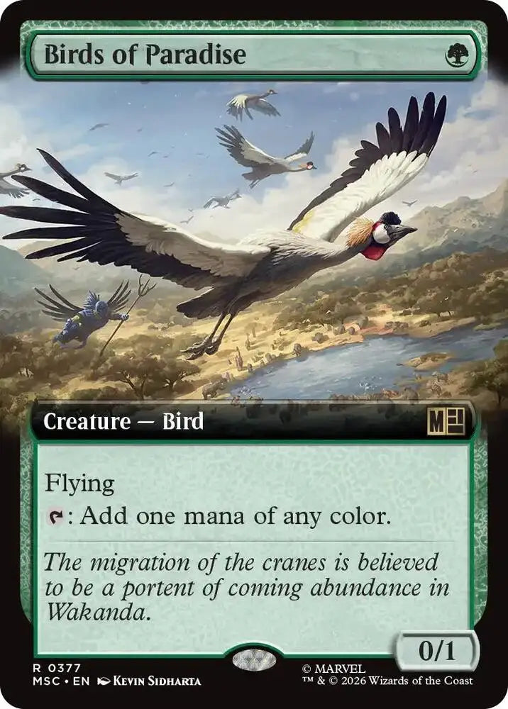 Birds of Paradise (Extended Art) (377) [Marvel Super Heroes Commander]