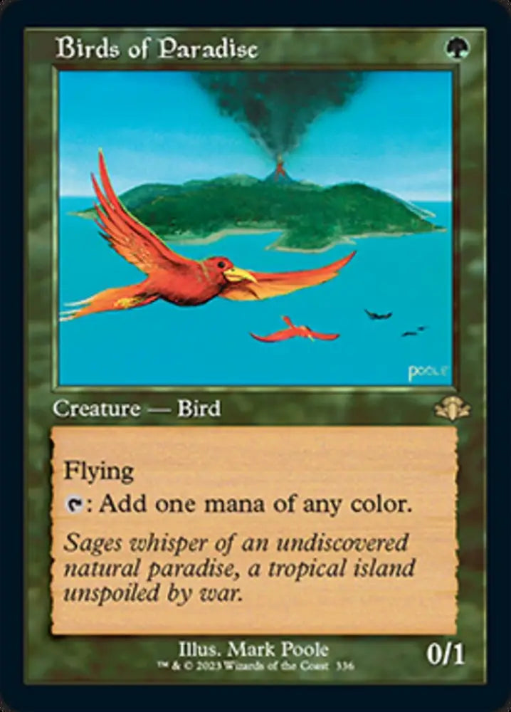 Birds of Paradise (Retro) [Dominaria Remastered] - MTG Single