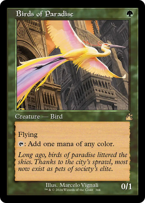 Birds of Paradise (Retro) [Ravnica Remastered] - MTG Single