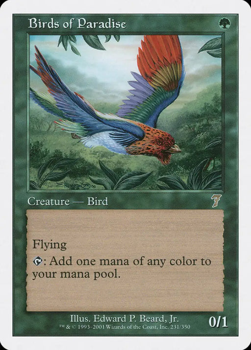 Birds of Paradise [Seventh Edition] - MTG Single