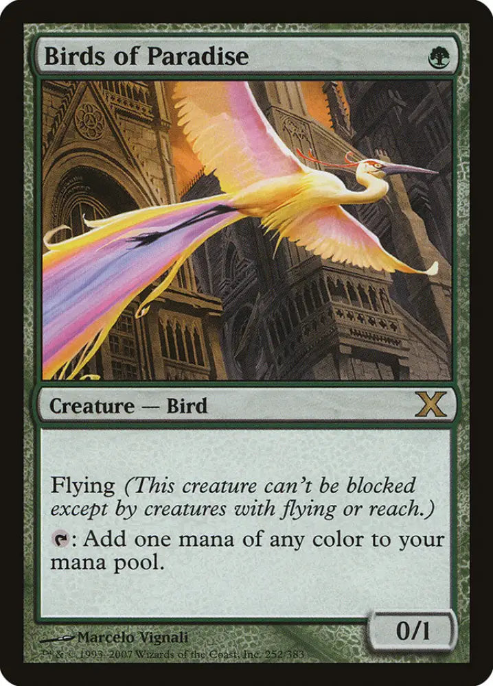 Birds of Paradise [Tenth Edition] - MTG Single