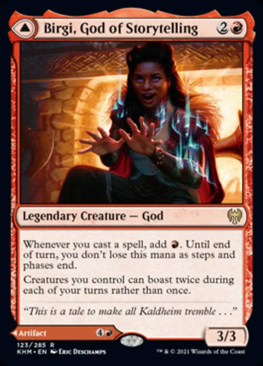Birgi God of Storytelling // Harnfel Horn of Bounty [Kaldheim] - MTG Single