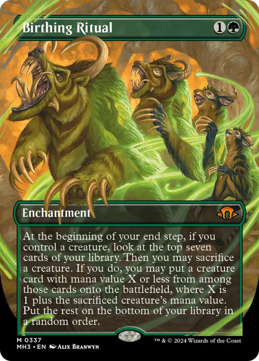Birthing Ritual (Borderless) [Modern Horizons 3] - MTG Single