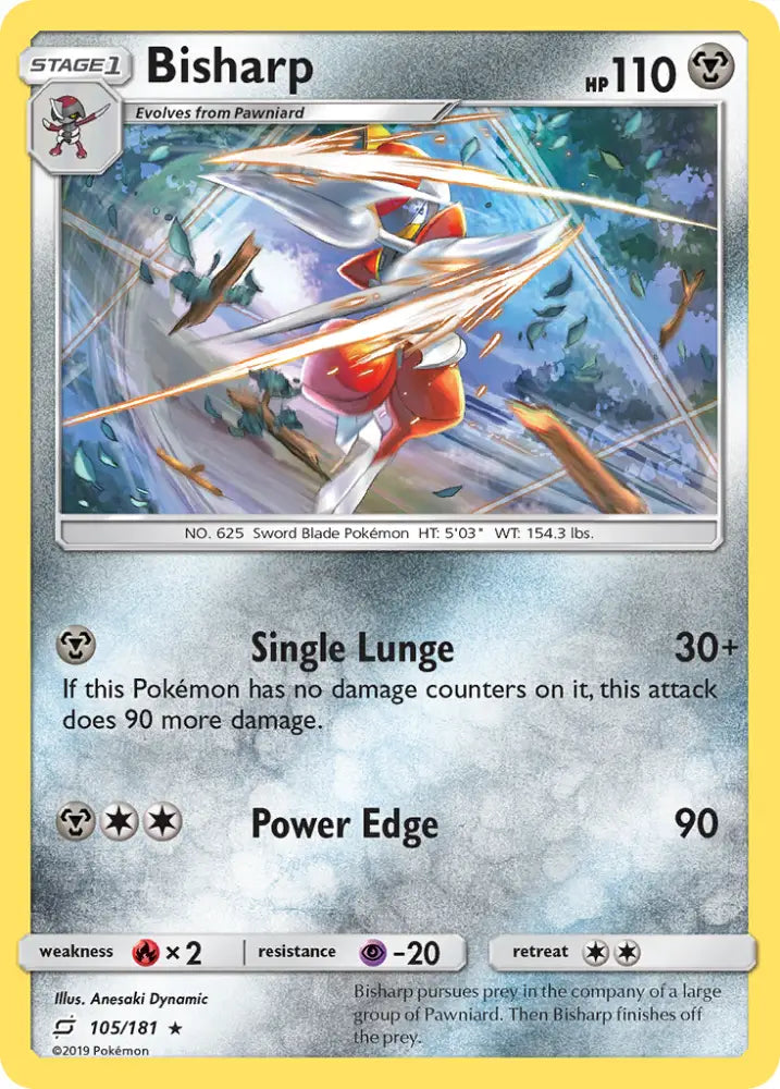 Bisharp (105/181) [Sun & Moon: Team Up] - Pokemon Single