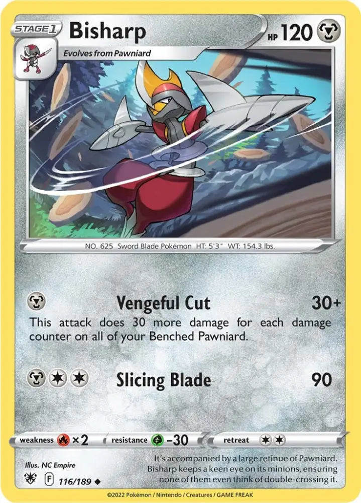 Bisharp (116/189) [Sword & Shield: Astral Radiance] - Pokemon Single