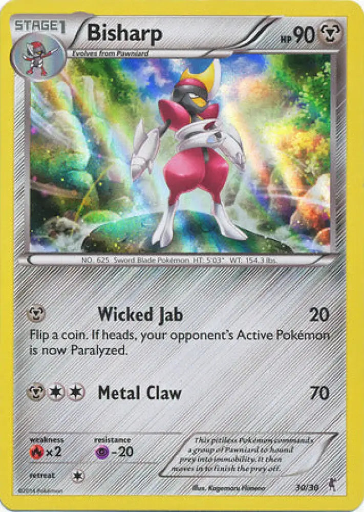 Bisharp (30/30) [XY: Trainer Kit 1 - Bisharp] - Pokemon Single