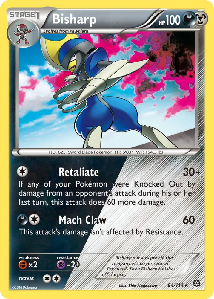 Bisharp (64/114) [XY: Steam Siege] - Pokemon Single