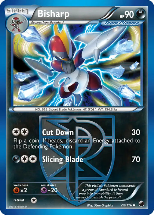 Bisharp (74/116) [Black & White: Plasma Freeze] - Pokemon Single