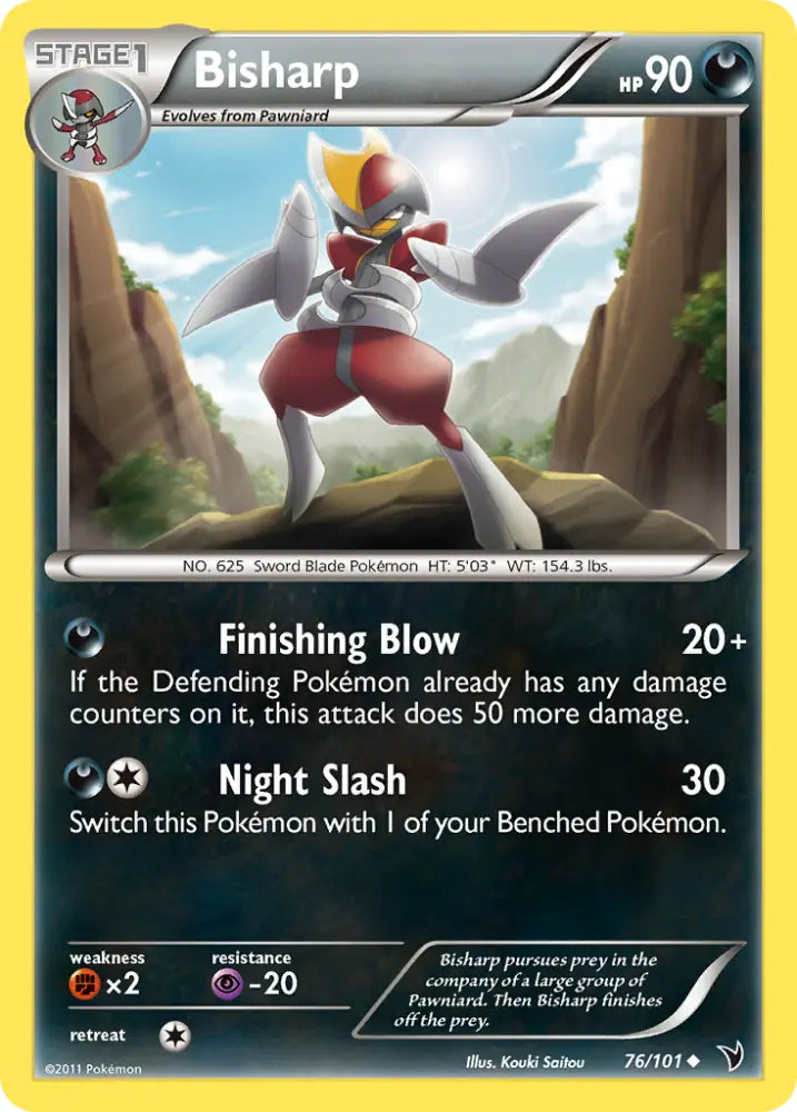 Bisharp (76/101) [Black & White: Noble Victories] - Pokemon Single
