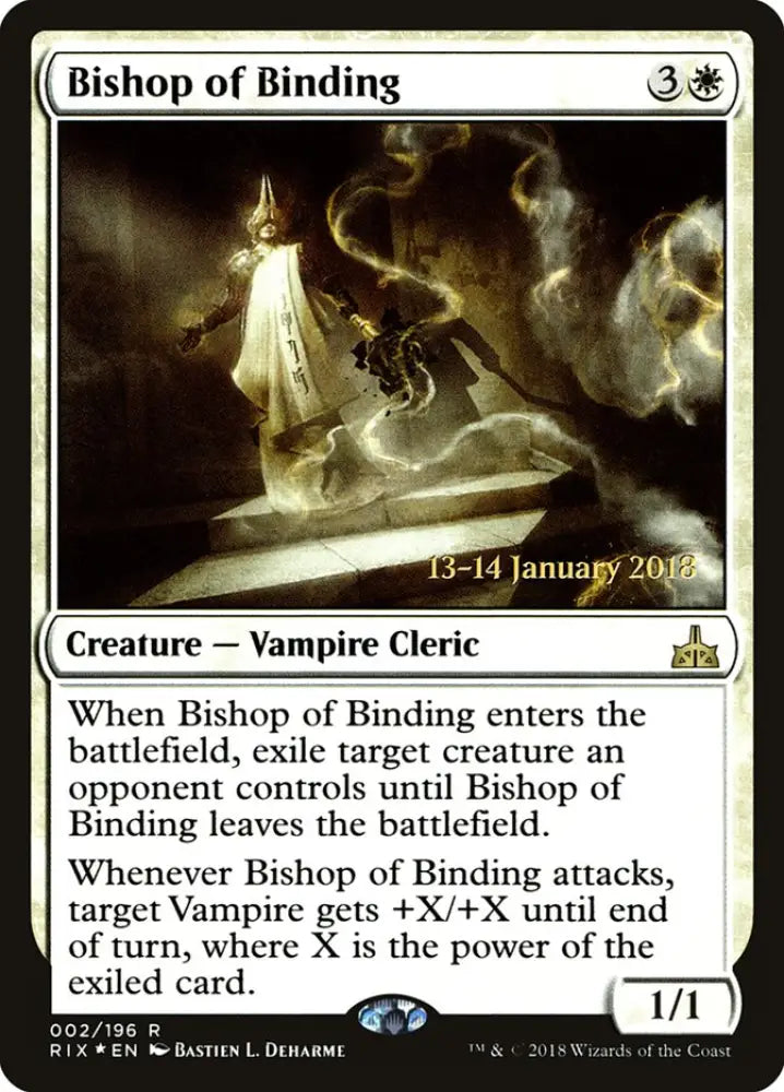Bishop of Binding [Rivals of Ixalan Prerelease Promos] - MTG Single