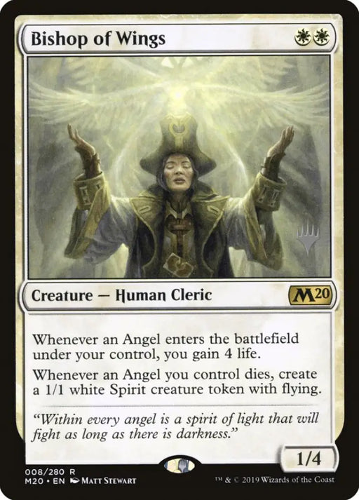Bishop of Wings (Promo Pack) [Core Set 2020 Promos] - MTG Single