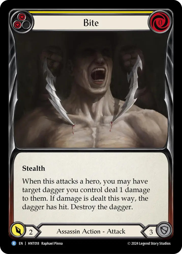 Bite (Yellow) [The Hunted] Rainbow Foil - Flesh And Blood Single