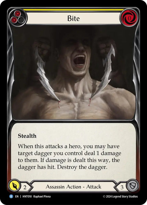 Bite (Yellow) [The Hunted] Rainbow Foil - Flesh And Blood Single