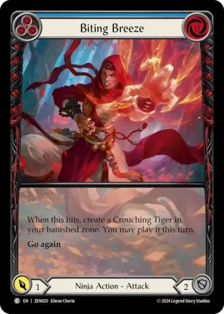 Biting Breeze (Blue) [Part the Mistveil] (Zen Blitz Deck) - Flesh And Blood Single