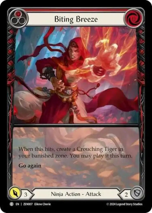 Biting Breeze (Red) [Part the Mistveil] (Zen Blitz Deck) - Flesh And Blood Single