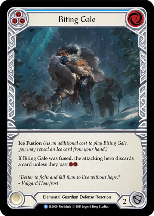 Biting Gale (Blue) [Tales of Aria 1st Edition] 1st Edition Normal - Flesh And Blood Single