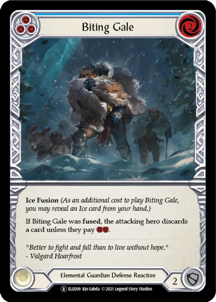 Biting Gale (Blue) [Tales of Aria Unlimited] Unlimited Normal - Flesh And Blood Single