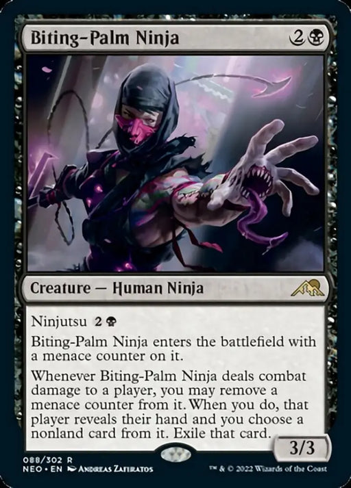 Biting-Palm Ninja [Kamigawa: Neon Dynasty] - MTG Single