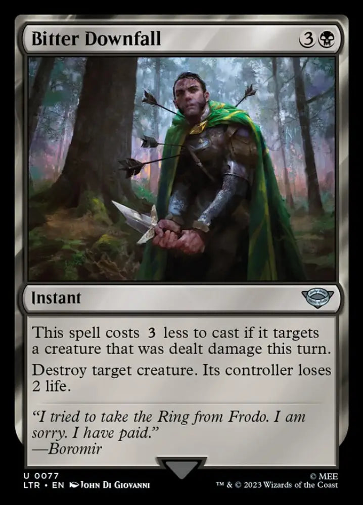 Bitter Downfall [The Lord of the Rings: Tales of Middle-Earth] - MTG Single